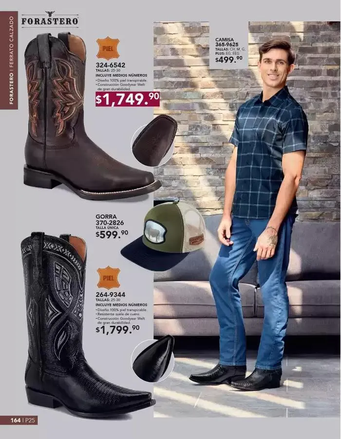 Catálogo de ANDREA | CALZADO CABALLERO 26 de enero al 24 de mayo 2025 - Pagina 164