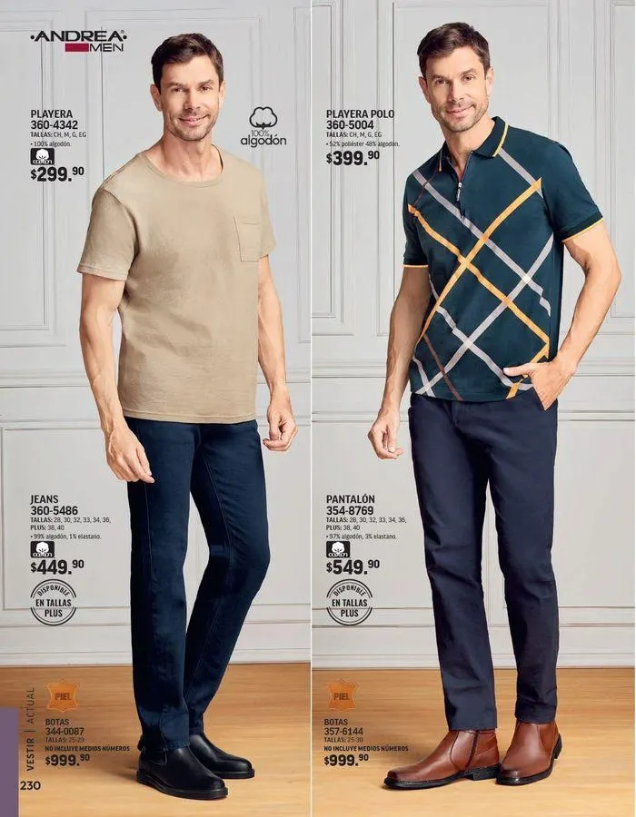 Catálogo de ANDREA - VESTIR CABALLERO 26 de agosto al 25 de enero 2025 - Pagina 44