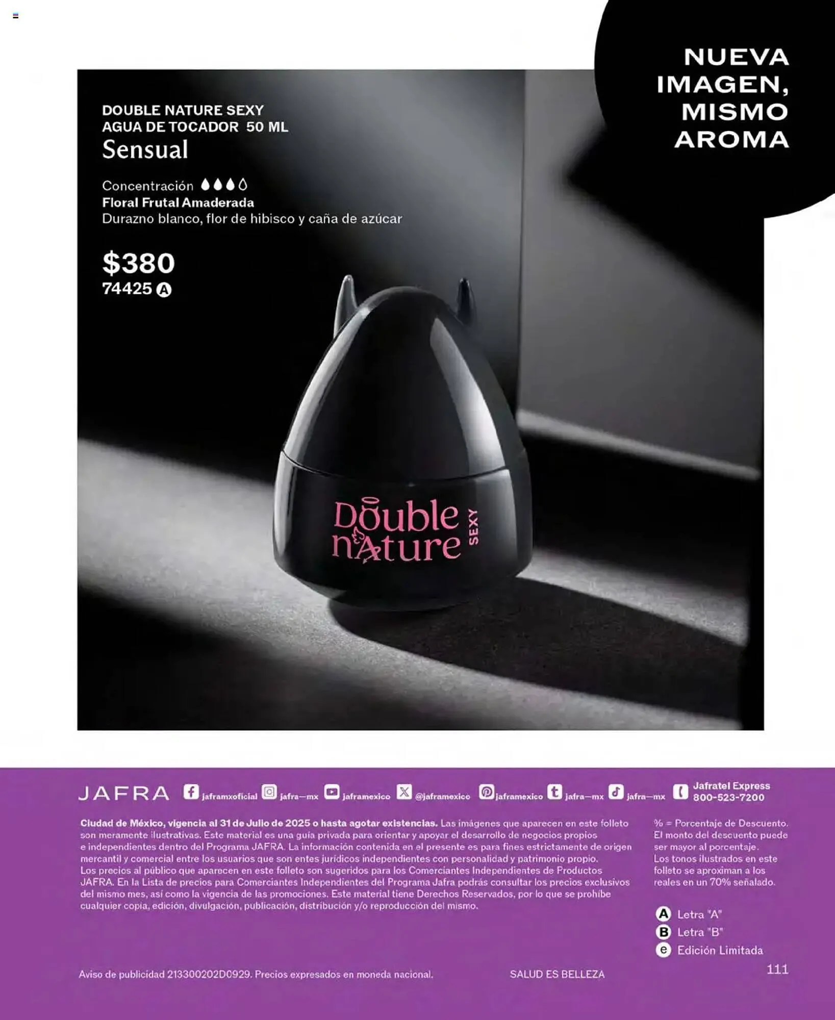 Catálogo de Catálogo Jafra 1 de julio al 1 de agosto 2025 - Pagina 111