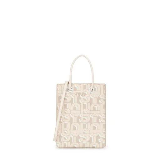Mini bolsa beige TOUS MANIFESTO