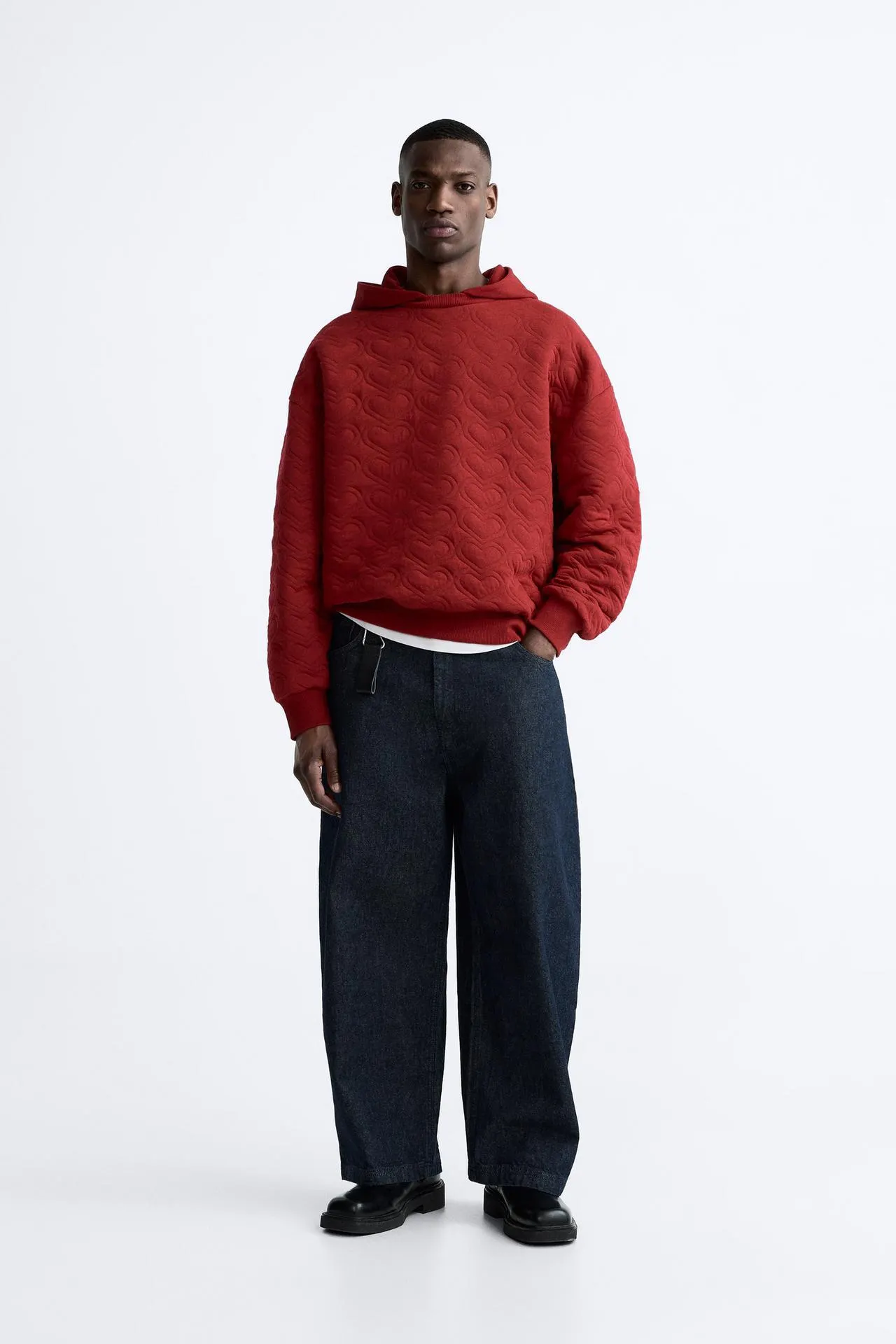 SUDADERA ACOLCHADA CORAZONES