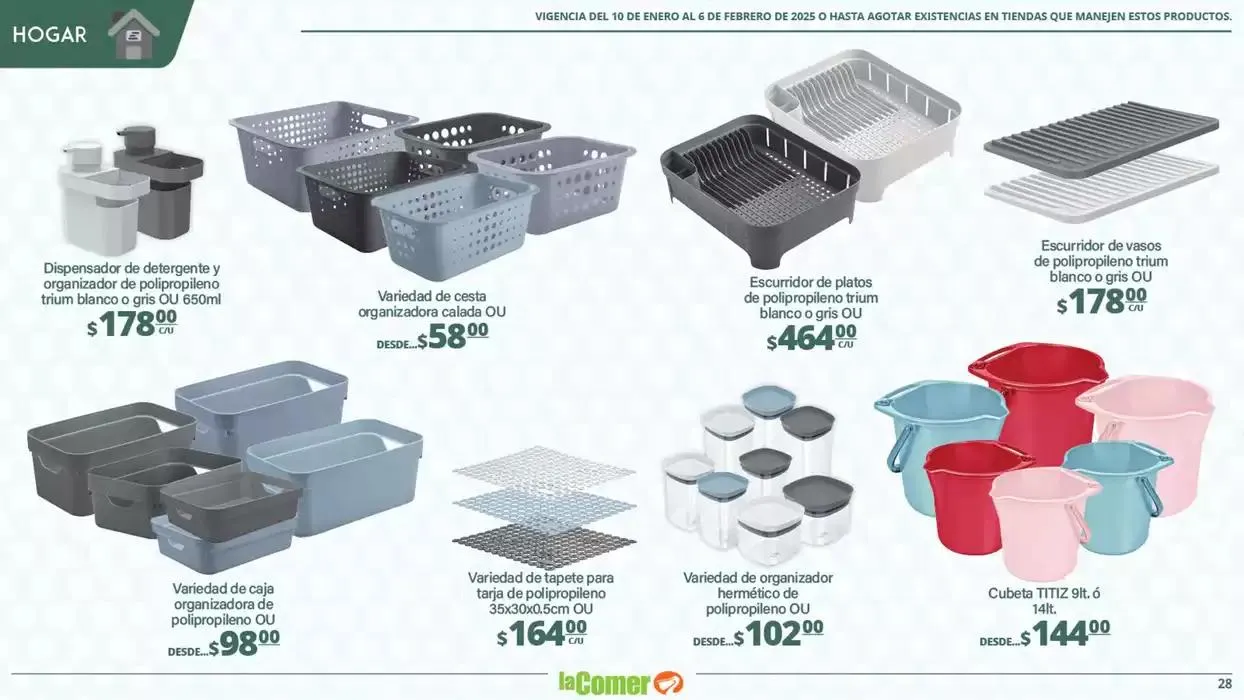 Catálogo de LIMPIA , Desinfecta, organiza, AHORRA 10 de enero al 6 de febrero 2025 - Pagina 28