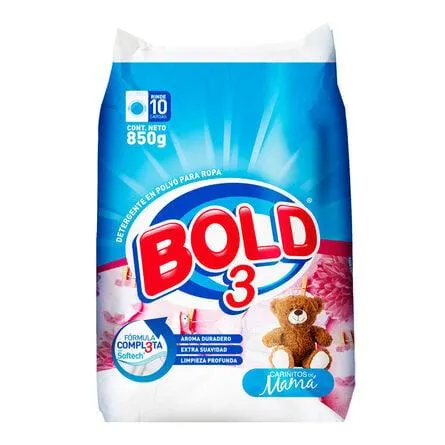 Detergente en Polvo para Ropa Bold Cariñitos de Mamá 850 gr