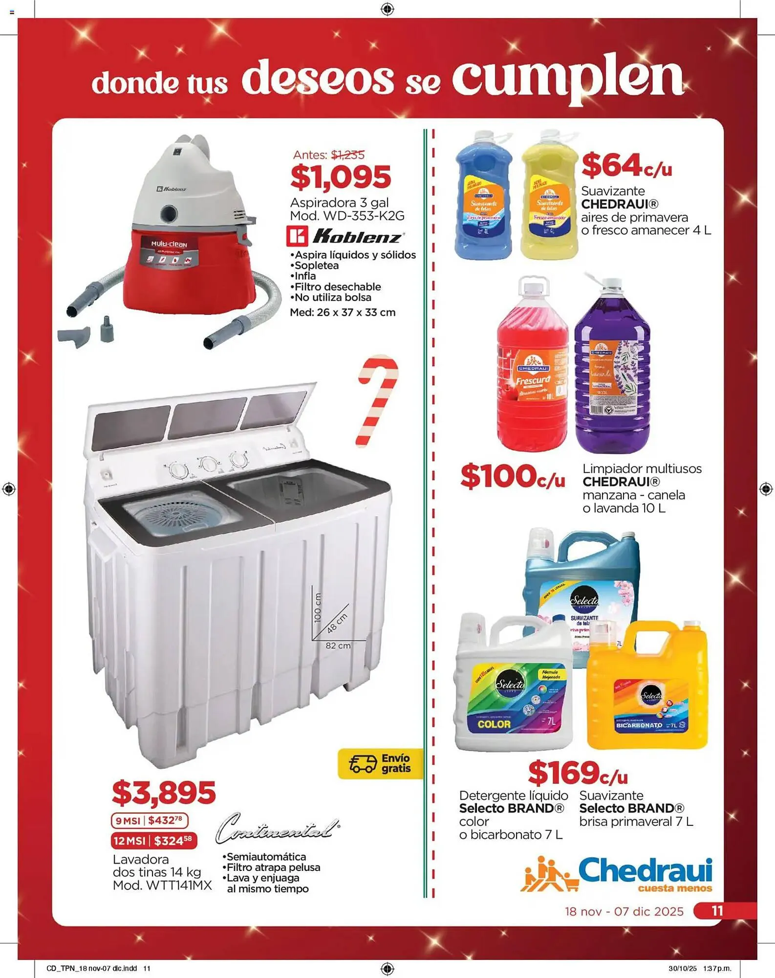 Catálogo de Folleto Chedraui 18 de noviembre al 8 de diciembre 2025 - Pagina 11