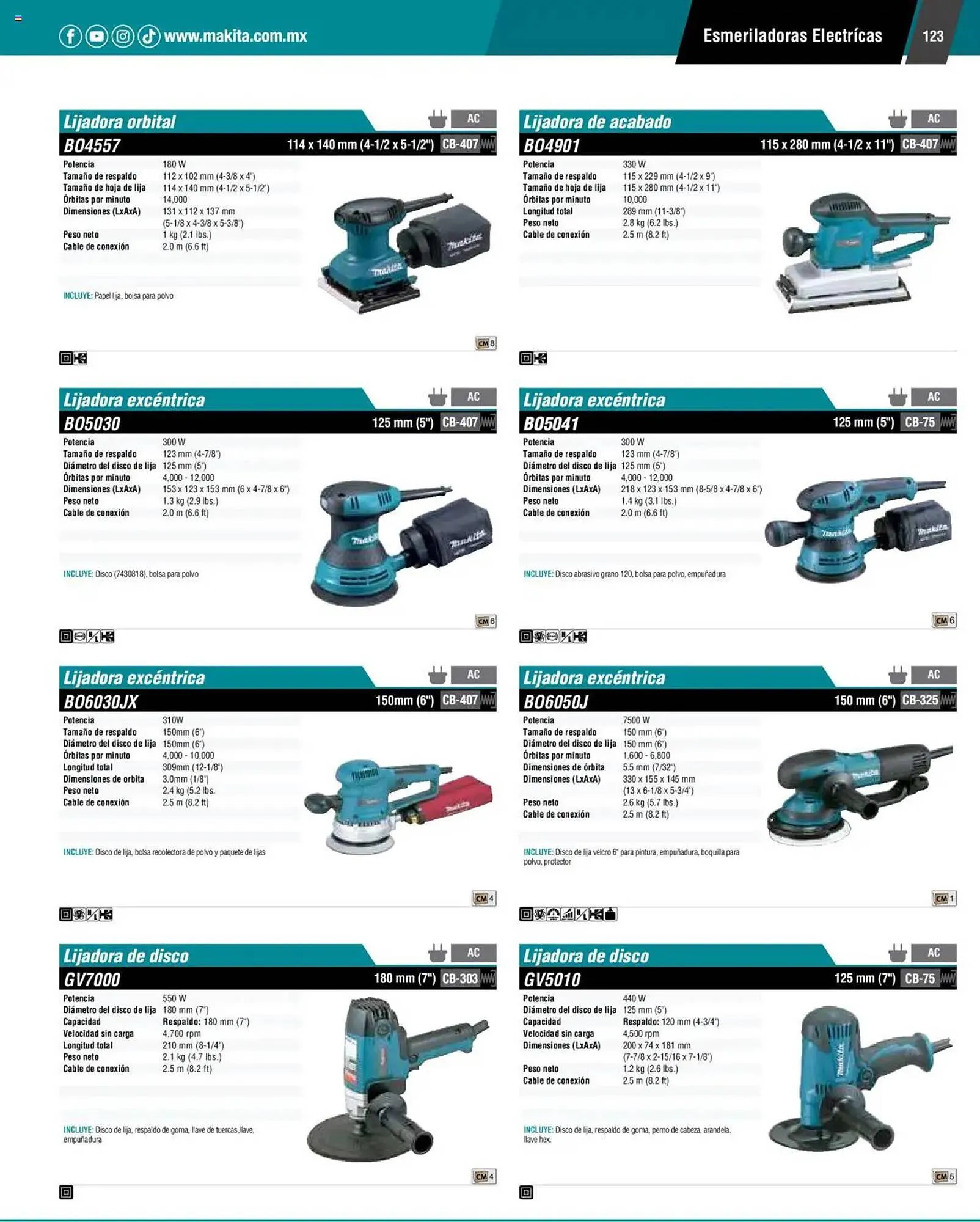 Catálogo de Catálogo Makita 4 de septiembre al 1 de julio 2026 - Pagina 123