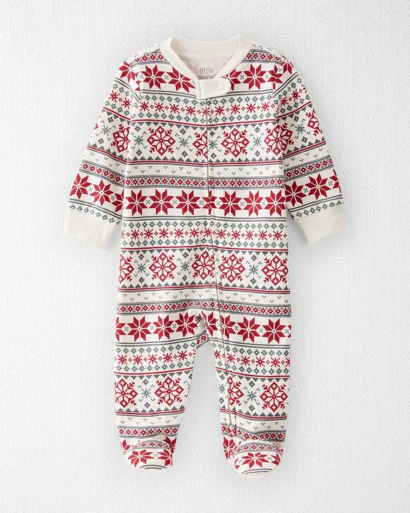 Mameluco De Algodón Orgánico Con Estampado Fairisle Carter's Little Planet