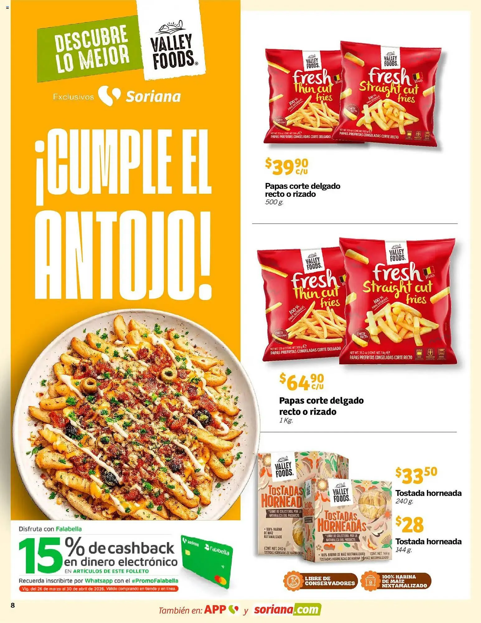 Catálogo de Folleto Soriana Mercado 26 de marzo al 29 de abril 2026 - Pagina 8