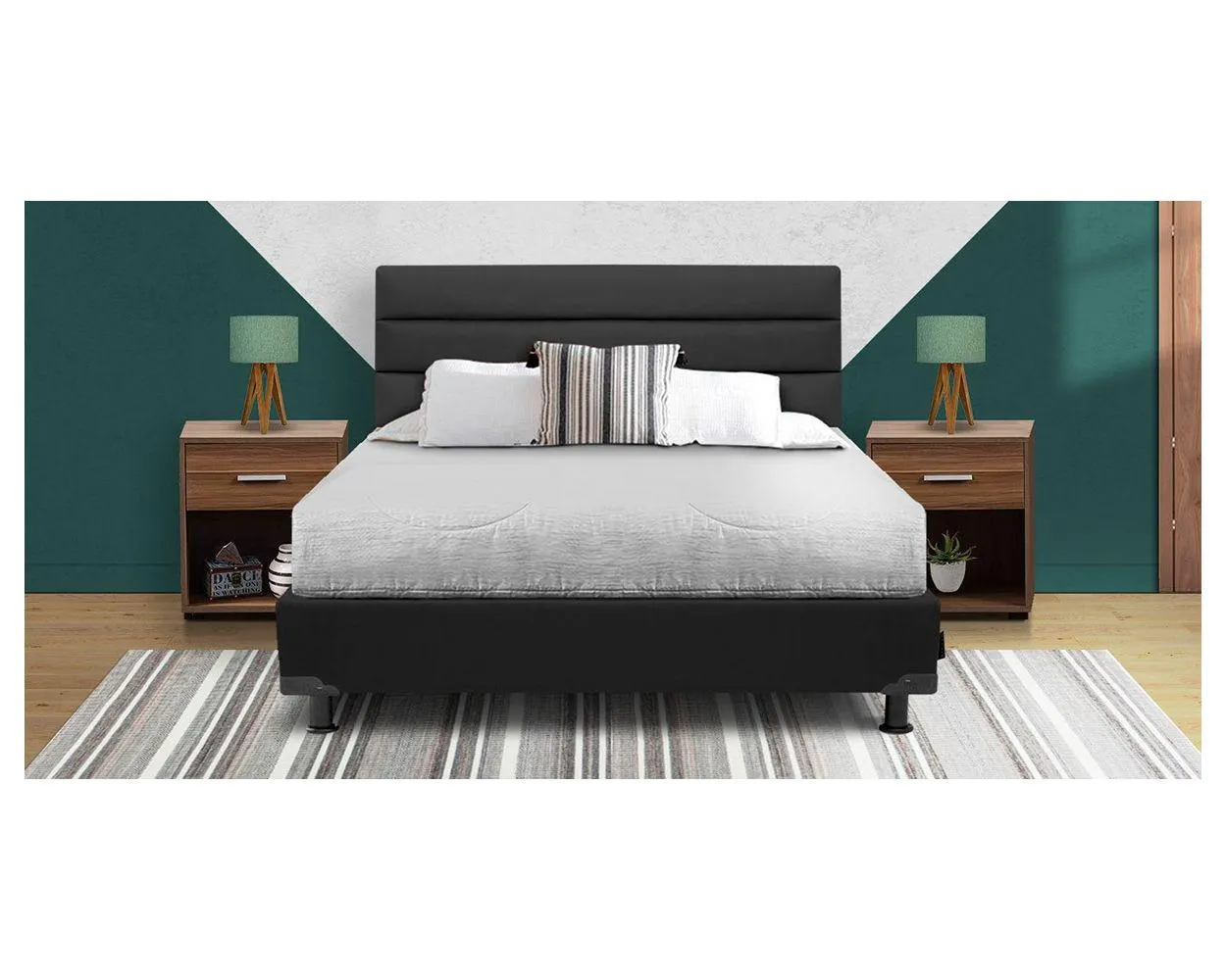 Cama Matrimonial Londres Negro