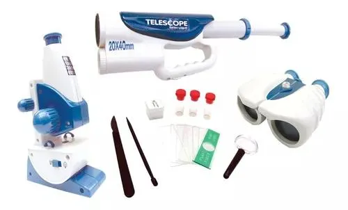 Set Microscopio Y Telescopio 3 En 1 Mi Alegría