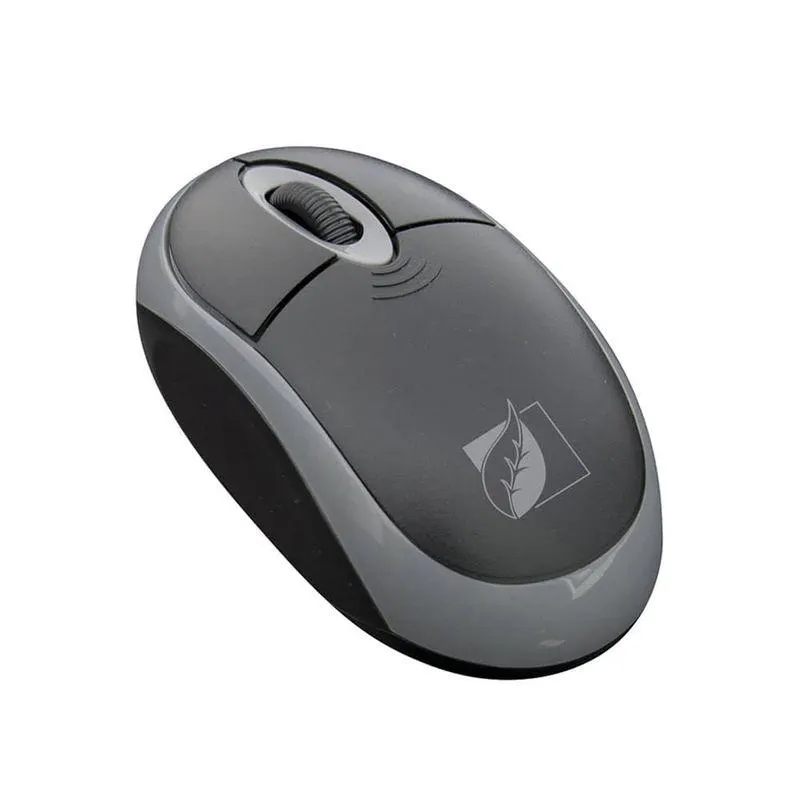 Mouse Mini Inalámbrico Negro de 1000 dpis Green Leaf