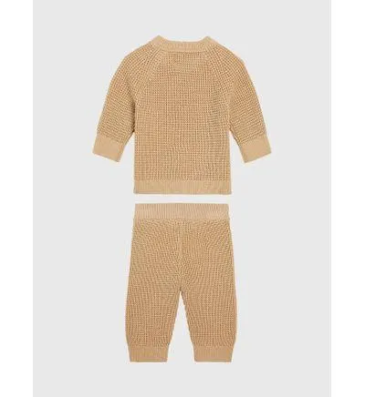 Set Calvin Klein de Suéter con Pantalón Bebé Café