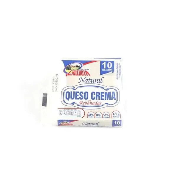 Queso crema rebanado Chilchota 175 gr