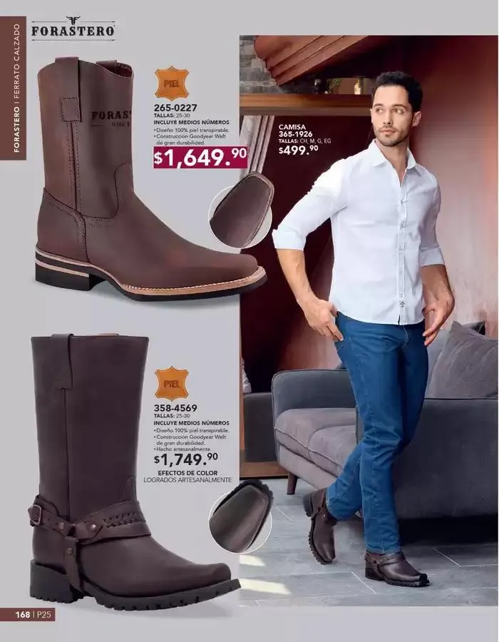 Catálogo de ANDREA | CALZADO CABALLERO 26 de enero al 24 de mayo 2025 - Pagina 168