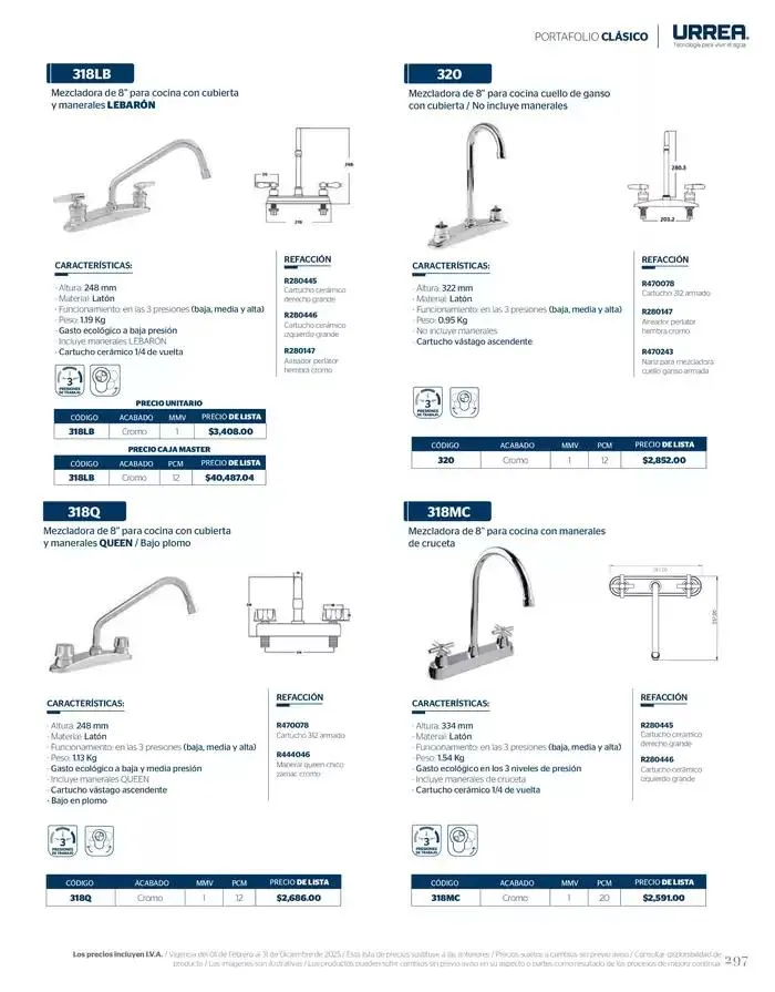 Catálogo de Catálogo Residencial 2025 28 de febrero al 28 de febrero 2026 - Pagina 303