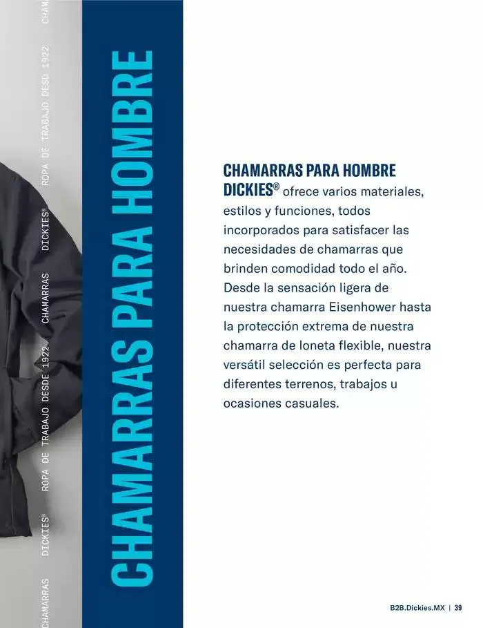 Catálogo de B2B Dickies Catalog 23 de octubre al 30 de abril 2025 - Pagina 39