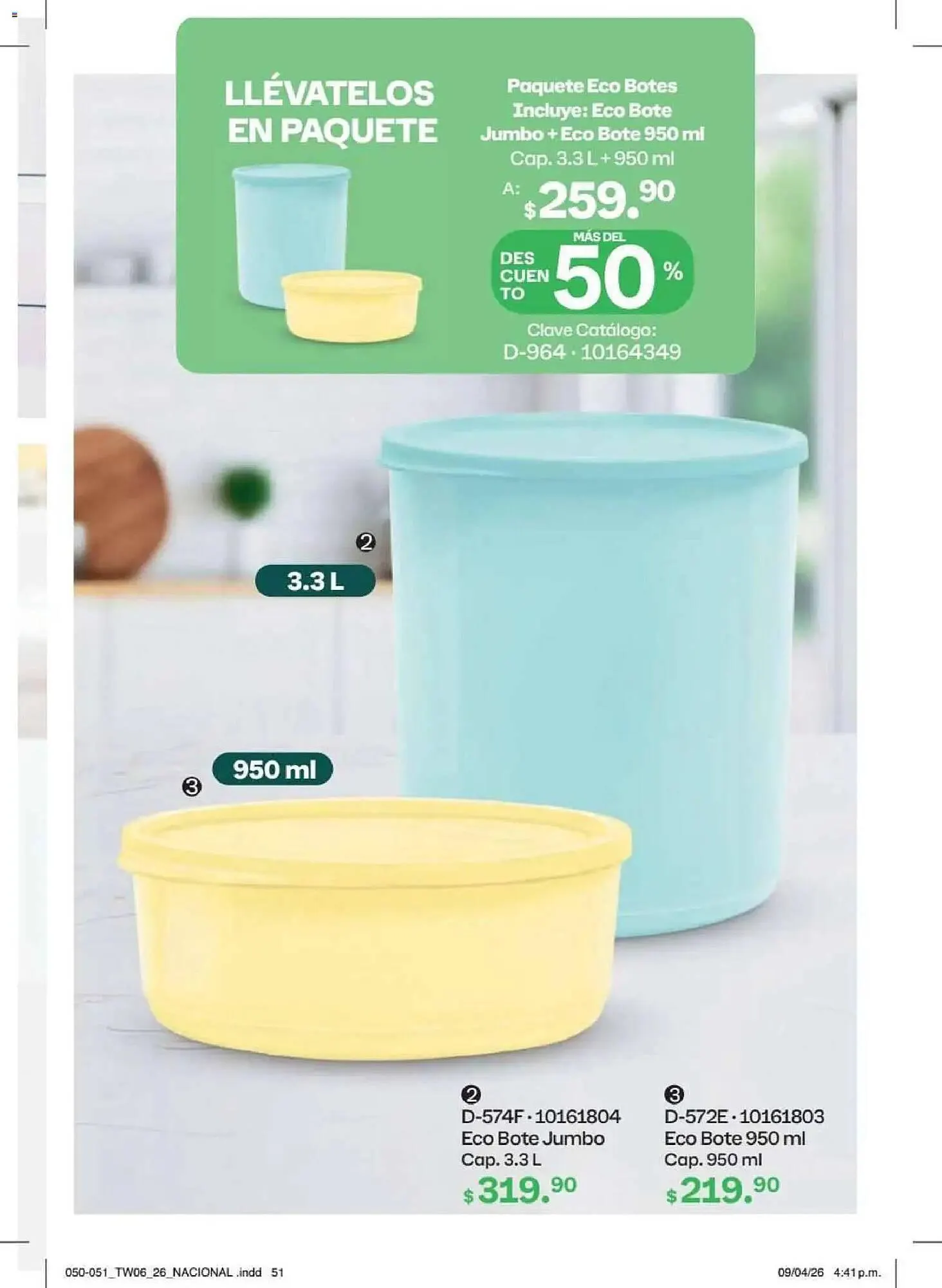 Catálogo de Catálogo Tupperware 18 de mayo al 14 de junio 2026 - Pagina 51