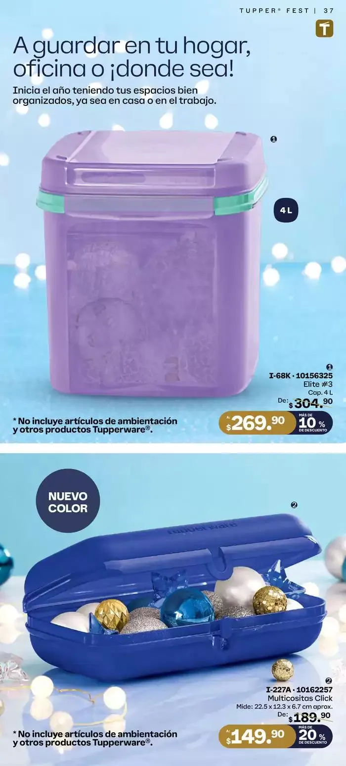 Catálogo de Tupper Tips 20 de diciembre al 29 de diciembre 2024 - Pagina 37