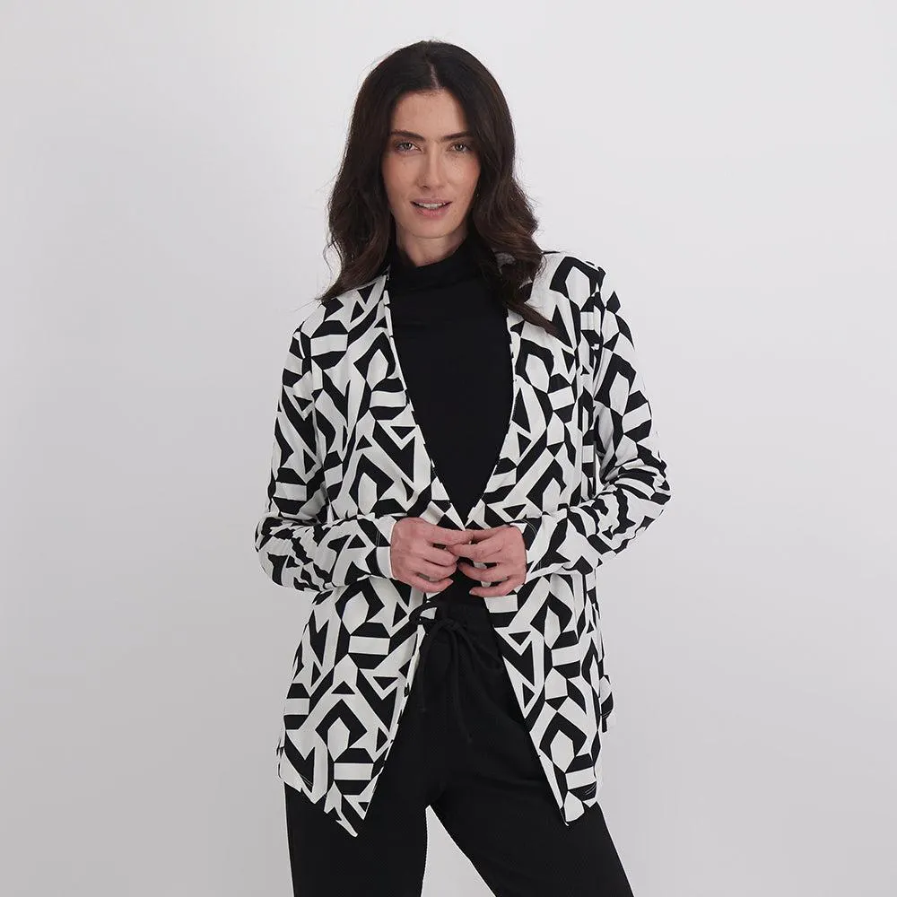 Blazer en Contraste Manga Larga