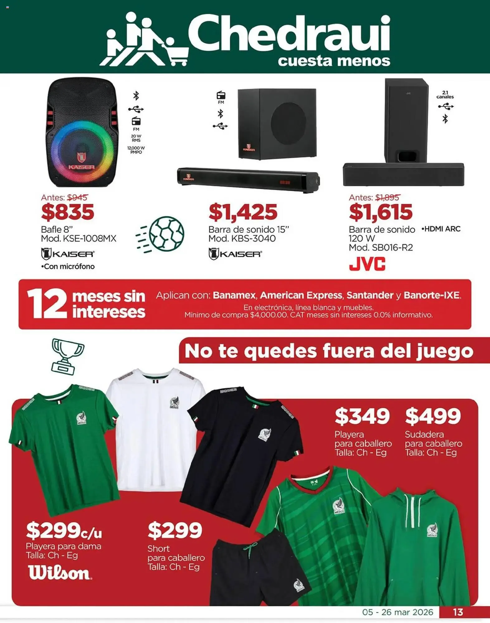 Catálogo de Folleto Chedraui 5 de marzo al 26 de marzo 2026 - Pagina 13