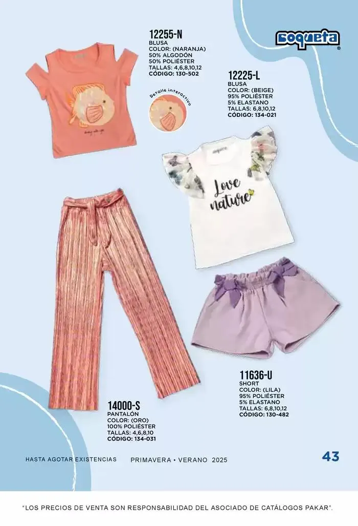 Catálogo de Pakar Coqueta 31 de enero al 31 de agosto 2025 - Pagina 43