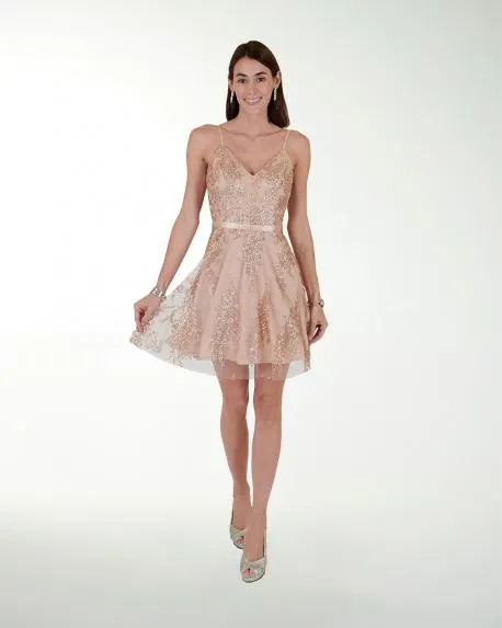 VESTIDO CC FANTASIA ESCOTE EN V