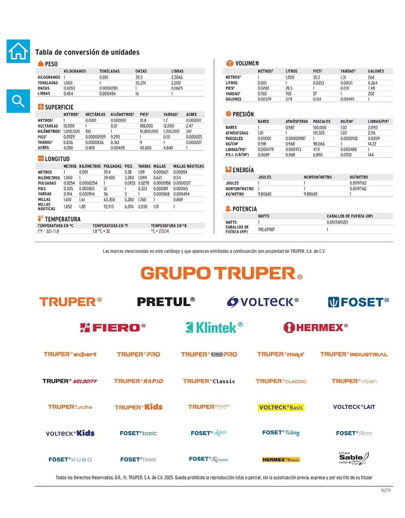 Catálogo de Catálogo Truper 7 de marzo al 31 de diciembre 2025 - Pagina 630