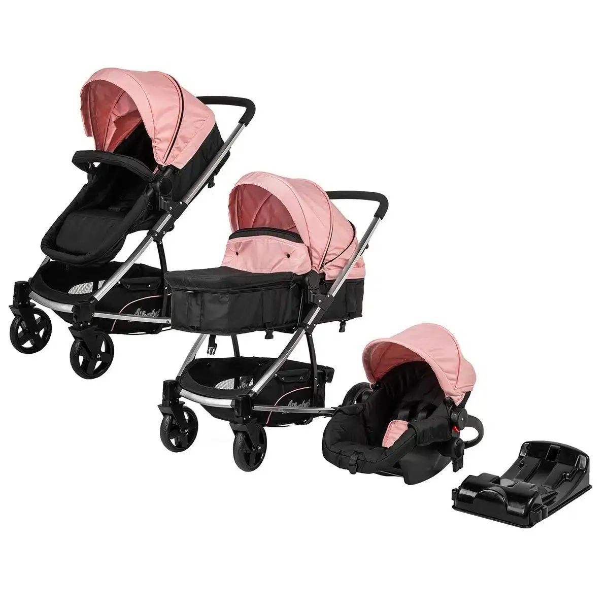 Carriola D´bebé Travel System Eclipse Rosa