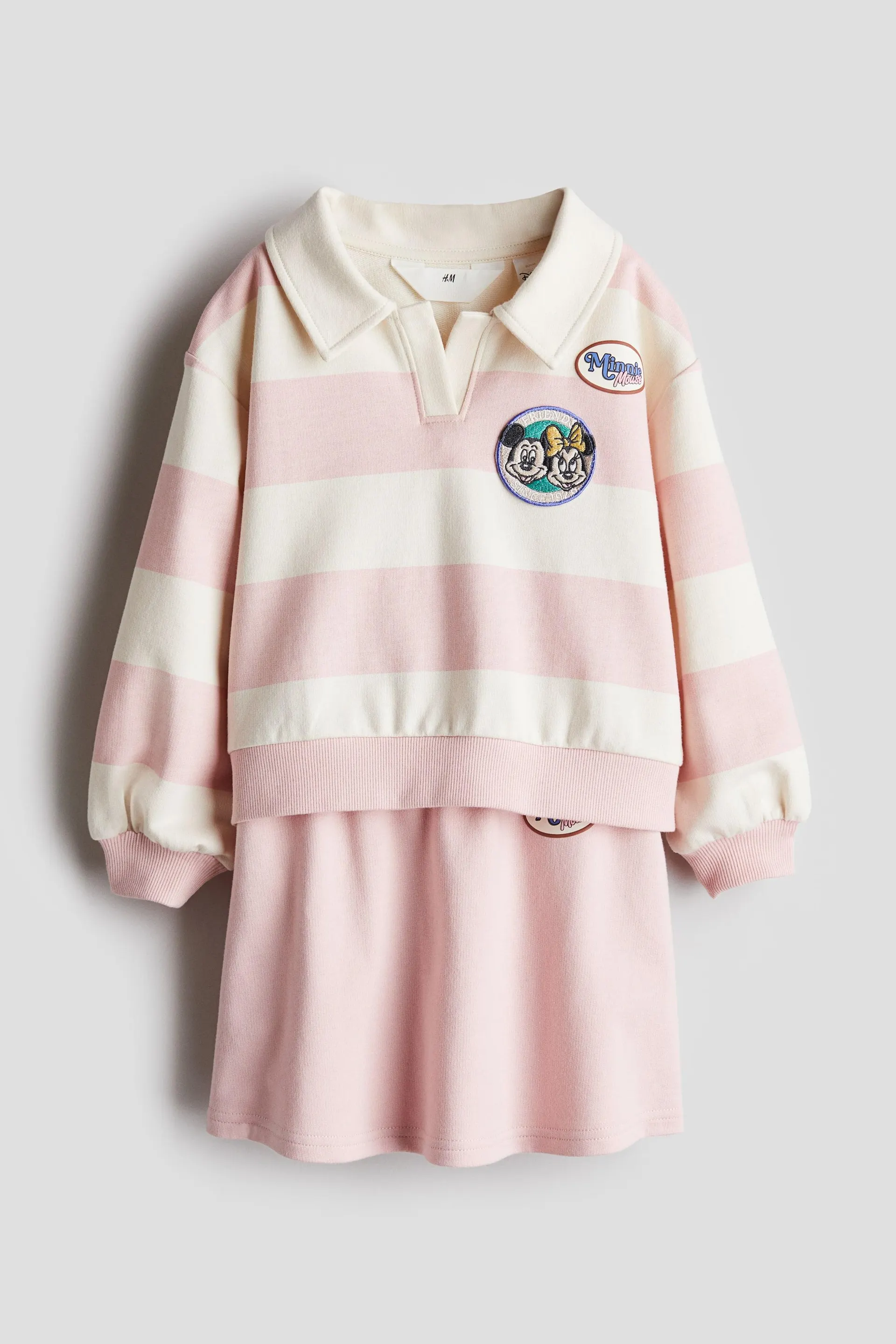 Conjunto de 2 piezas con sudadera y falda