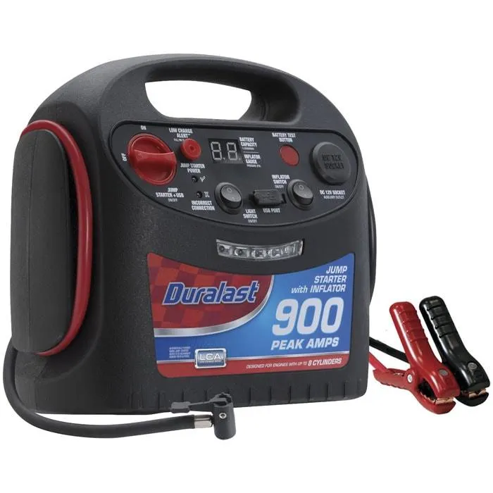 Arrancador Duralast con Inflador de 900 Amps