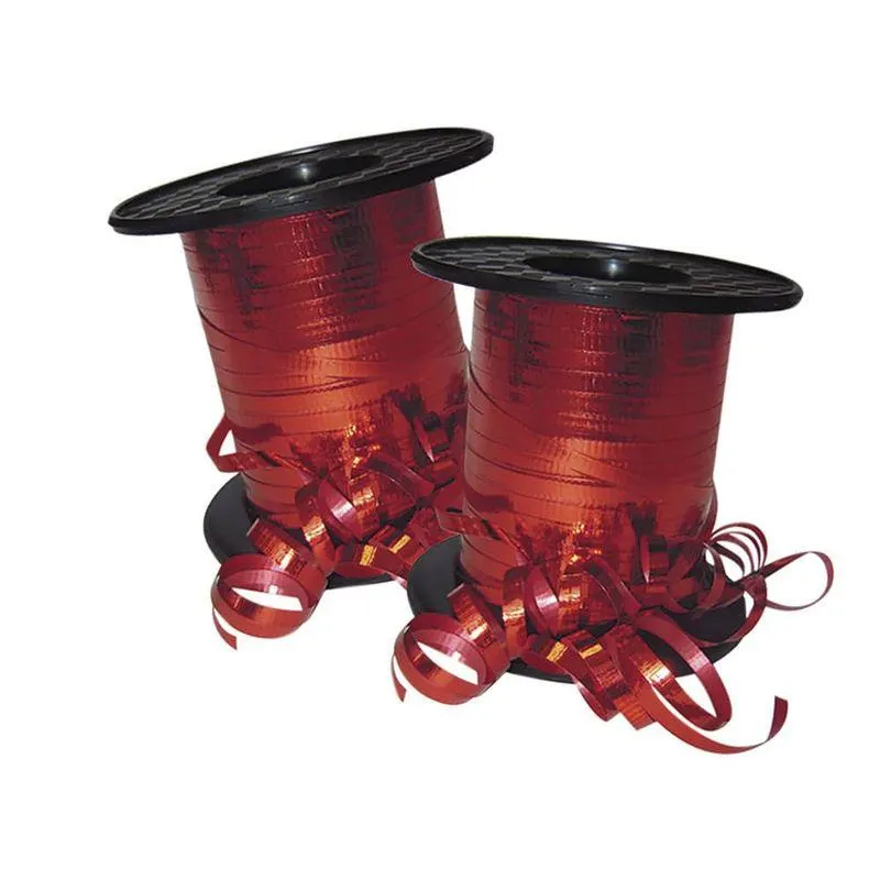 Cinta Curling Metálico 200 m Rojo de .2 Celoseda