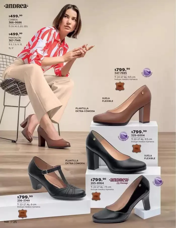 Catálogo de ANDREA | CALZADO DAMA 26 de enero al 24 de mayo 2025 - Pagina 148