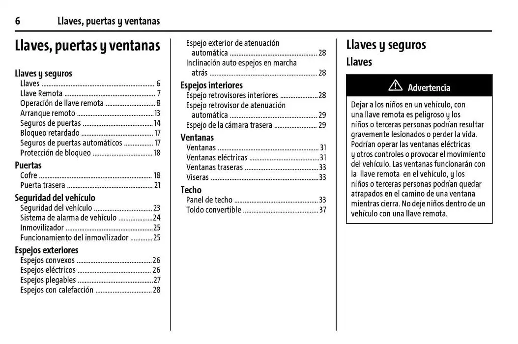 Catálogo de Chevrolet Corvette Stingray Manual del propietario 22 de enero al 31 de diciembre 2025 - Pagina 7