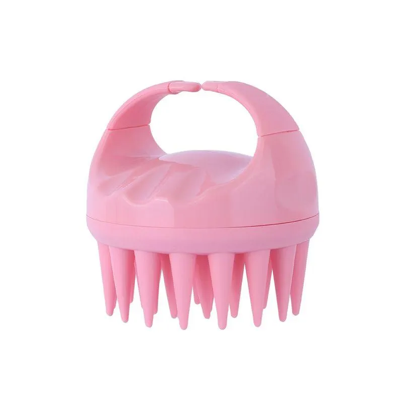 Cepillo Para Ducha Cabello Silicona Rosa