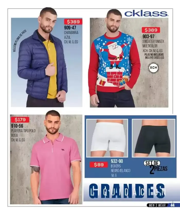Catálogo de Catálogo Cklass Liquidación Ropa 2025 México 31 de marzo al 31 de agosto 2025 - Pagina 45