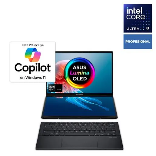 Bundle Laptop Asus Zenbook 14 Oled Intel Core Ultra 9 14 pulg. 2tb SSD 32gb RAM más Sleeve Stylus