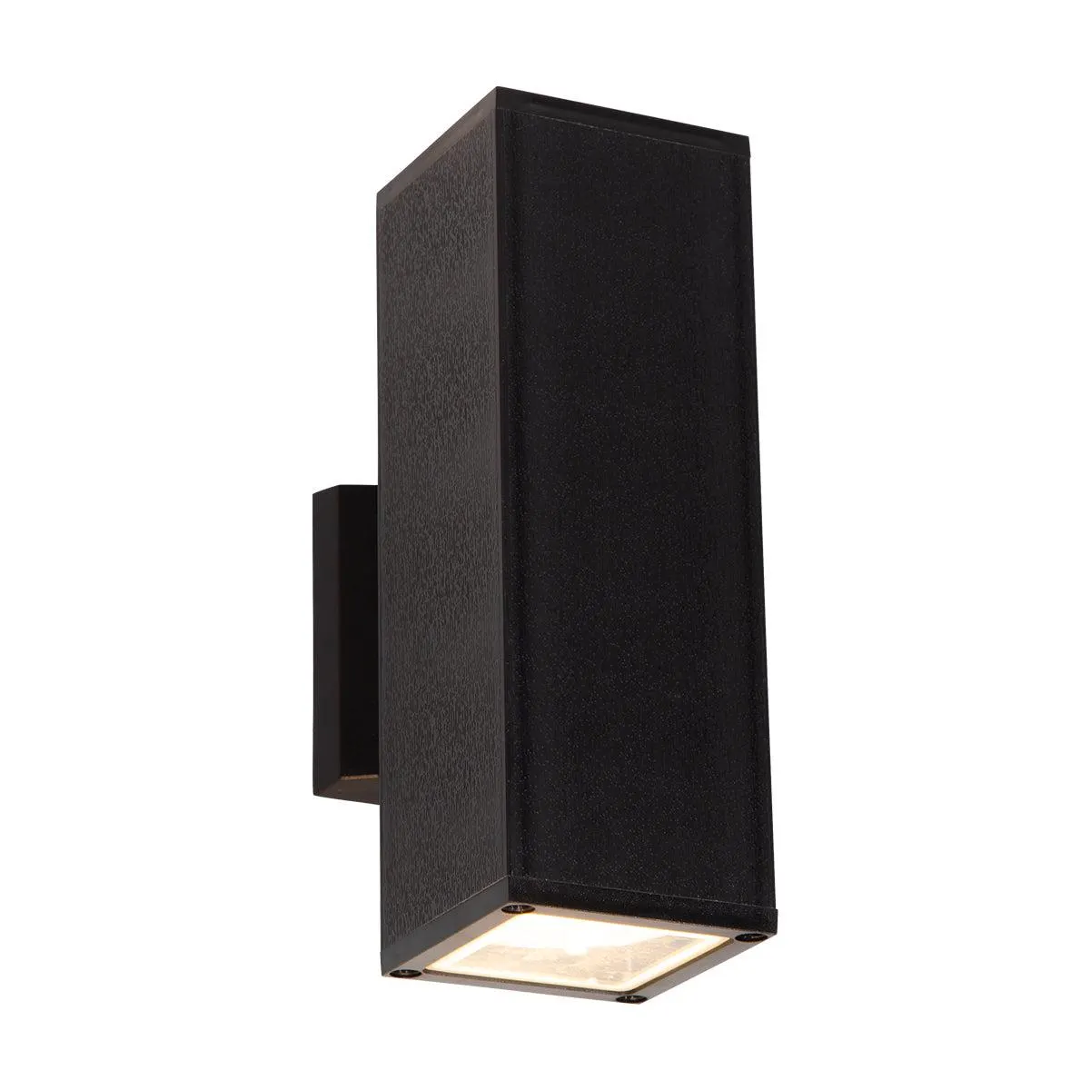 Aplique de pared para exteriores, IP44, color negro, 2 luces E27, 10W