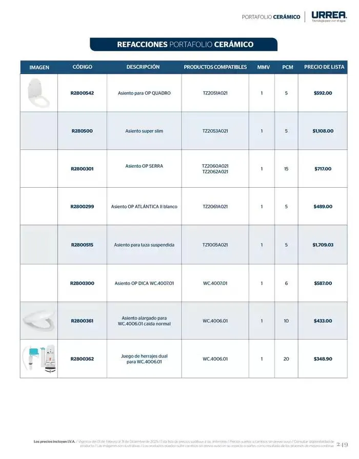Catálogo de Catálogo Residencial 2025 28 de febrero al 28 de febrero 2026 - Pagina 255