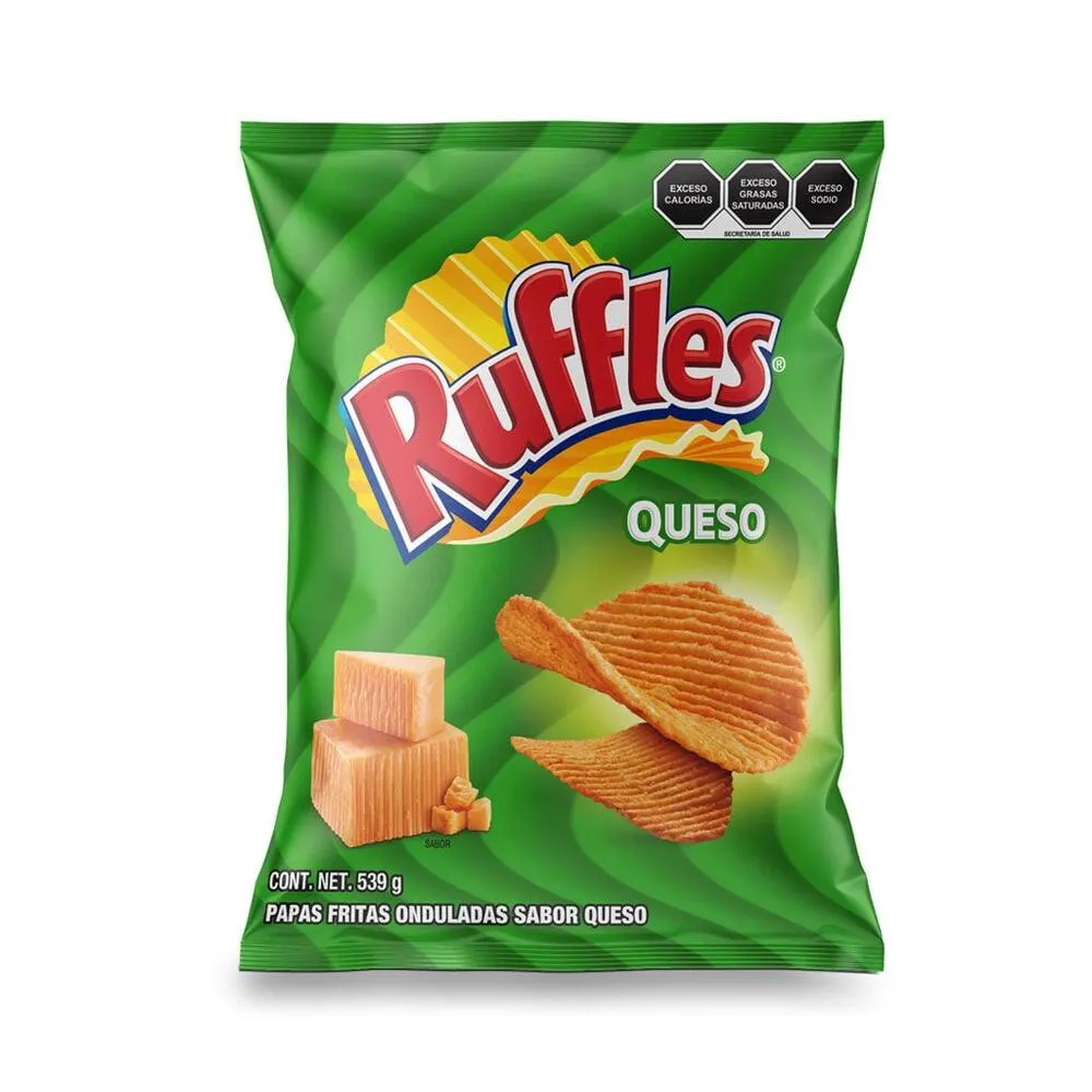 Papas Sabor a Queso Ruffles 539 g