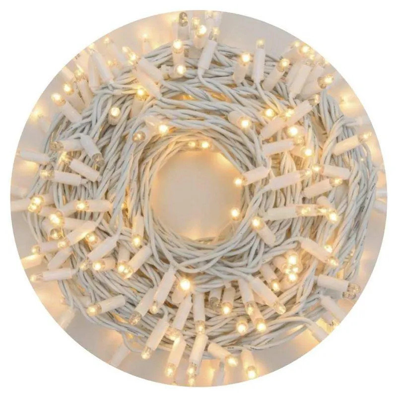 Luces de Navidad 250 Led Serie Navideña Luz Cálida Arbol 23m