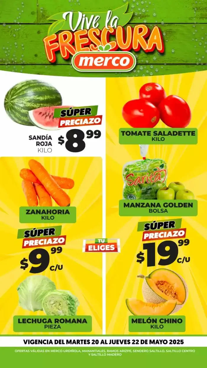Catálogo de Vive la frescura 20 de mayo al 22 de mayo 2025 - Pagina 1
