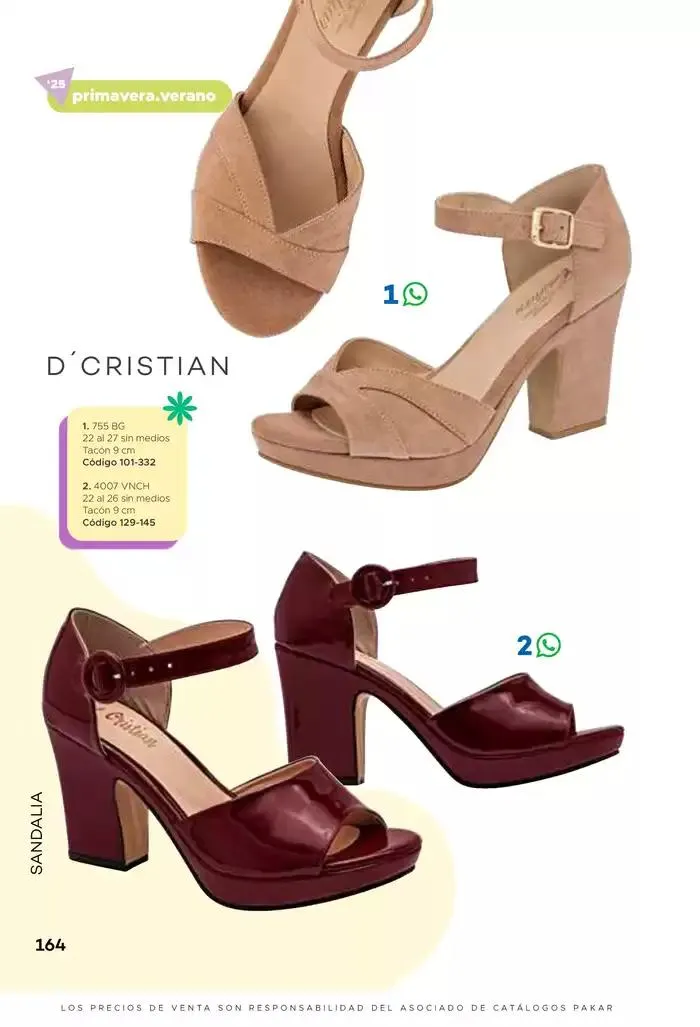 Catálogo de Pakar Sandalia 31 de enero al 31 de mayo 2025 - Pagina 164