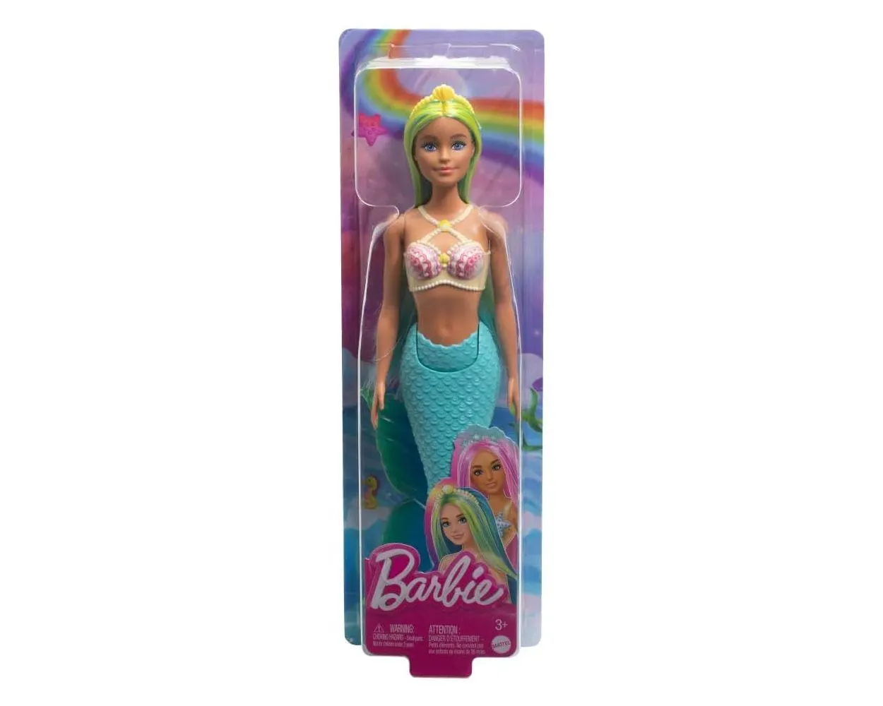Barbie Ensueño Sirenas con Cabello de Colores HRR02