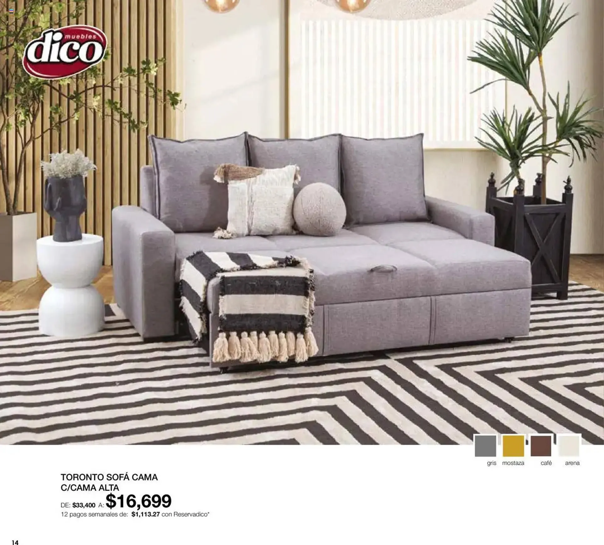 Catálogo de Catálogo Muebles Dico 1 de agosto al 1 de septiembre 2025 - Pagina 14