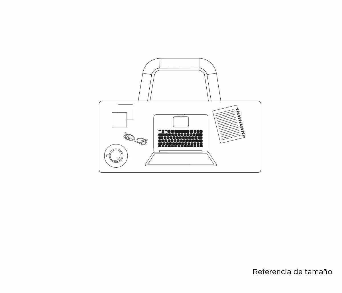 Escritorio Yoco 100x40 - Nogal