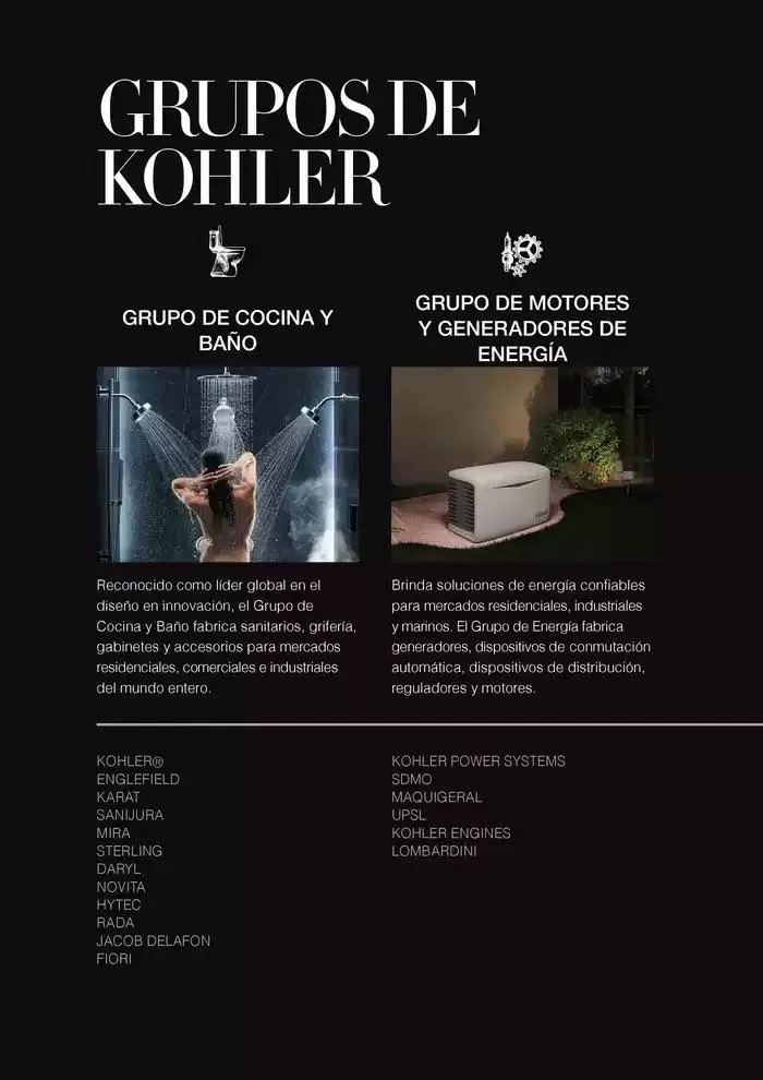 Catálogo de Catálogo Kohler 14 de noviembre al 31 de marzo 2025 - Pagina 282