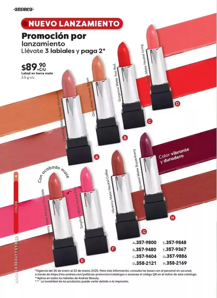 Catálogo de ANDREA | BELLEZA INTEGRAL DAMA 26 de enero al 22 de marzo 2025 - Pagina 4