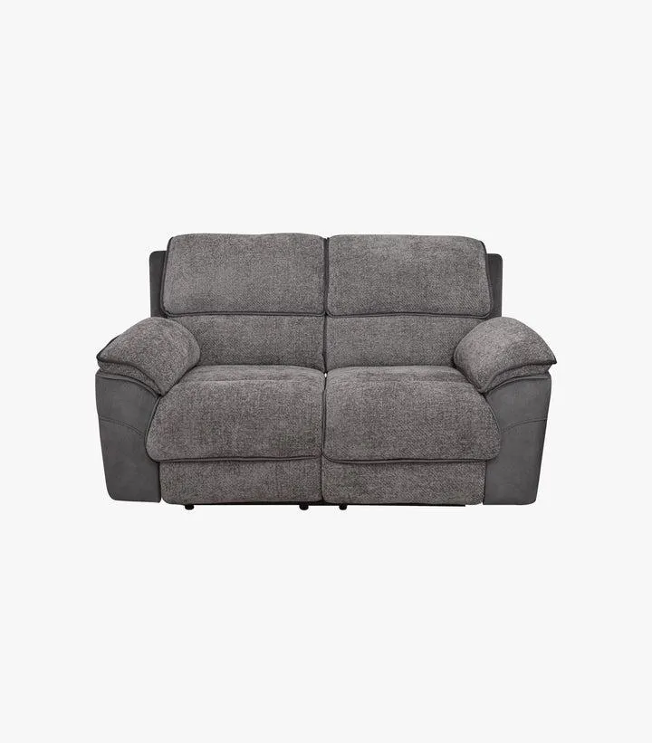 Love Seat Atlas de tela color café