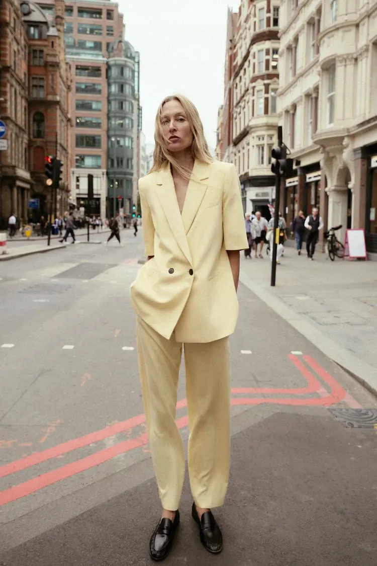 BLAZER TEXTURA MANGA CURTA