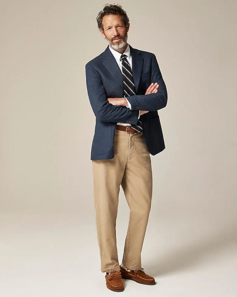 Blazer in English cotton-wool blend