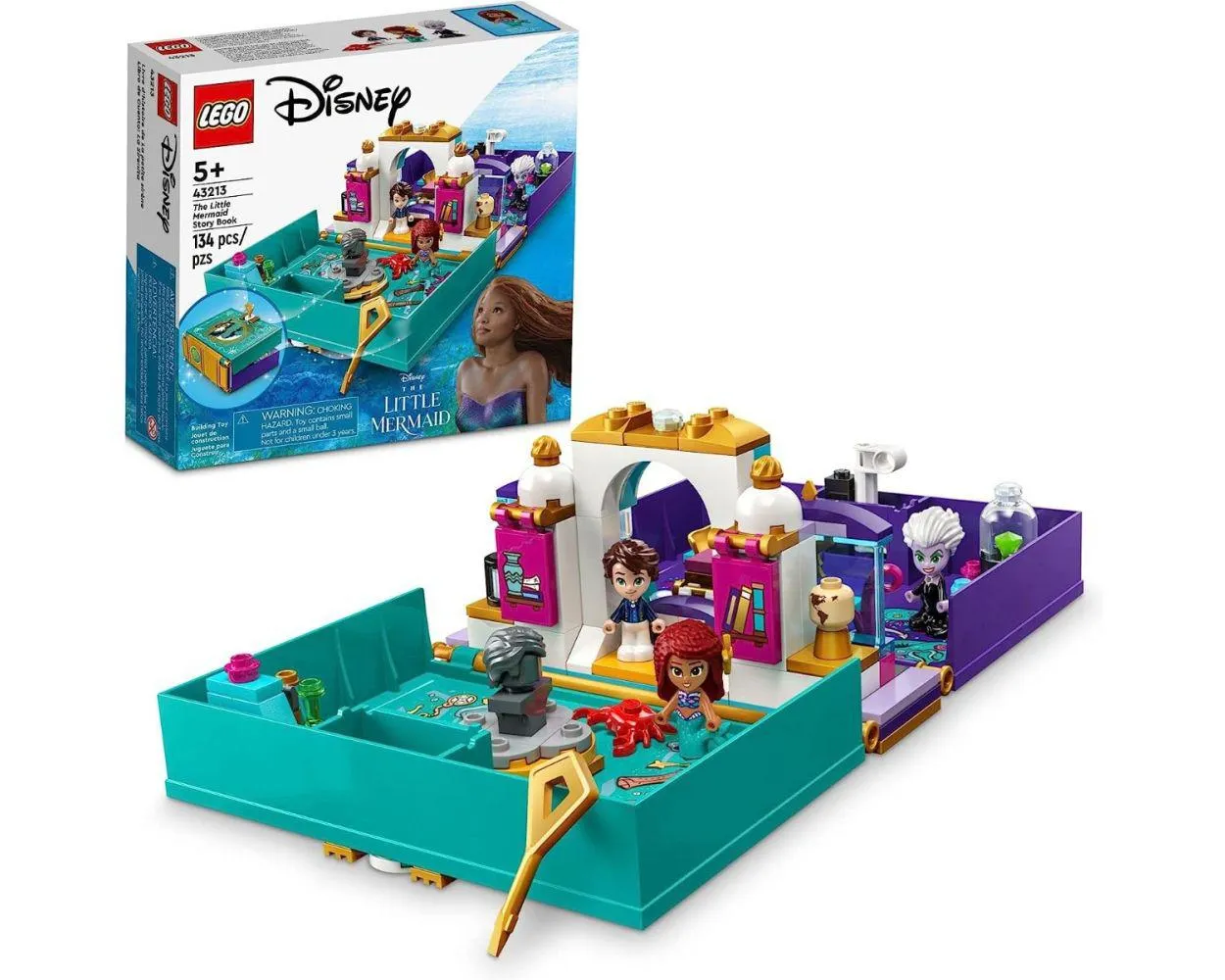 Lego Disney Princess Libro de Cuento La Sirenita 43213